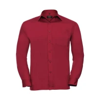 Arbeitshemd Polycotton mit langen Ärmeln Russell - JE934M