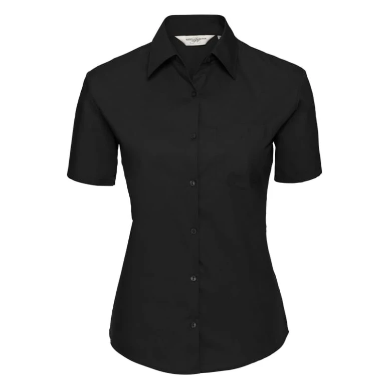 Kurzam-Arbeitshemd Damen 100% Baumwolle Russell - JE937F