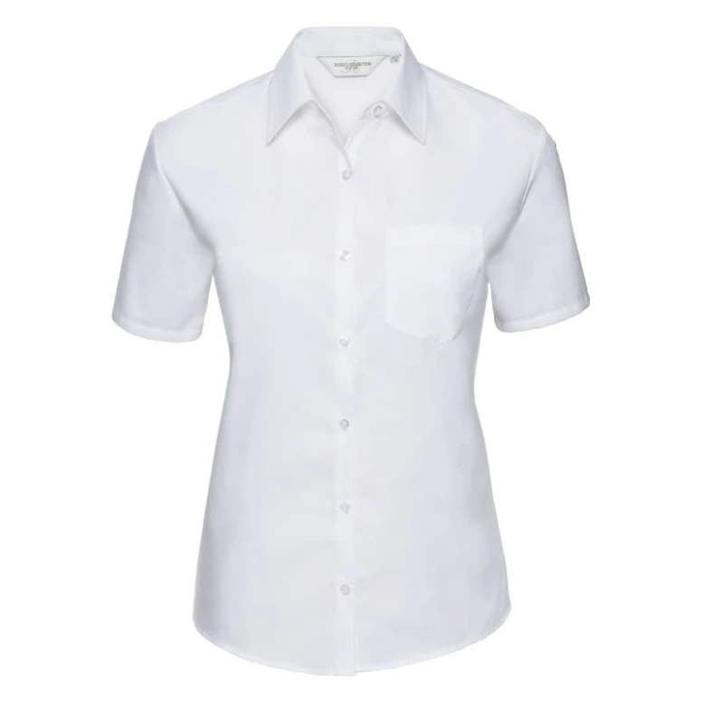 Kurzam-Arbeitshemd Damen 100% Baumwolle Russell - JE937F
