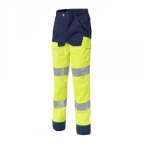 Arbeitshose mit Knieschonern Warnschutz Klasse 2 Molinel Luklight 0246.2351.158