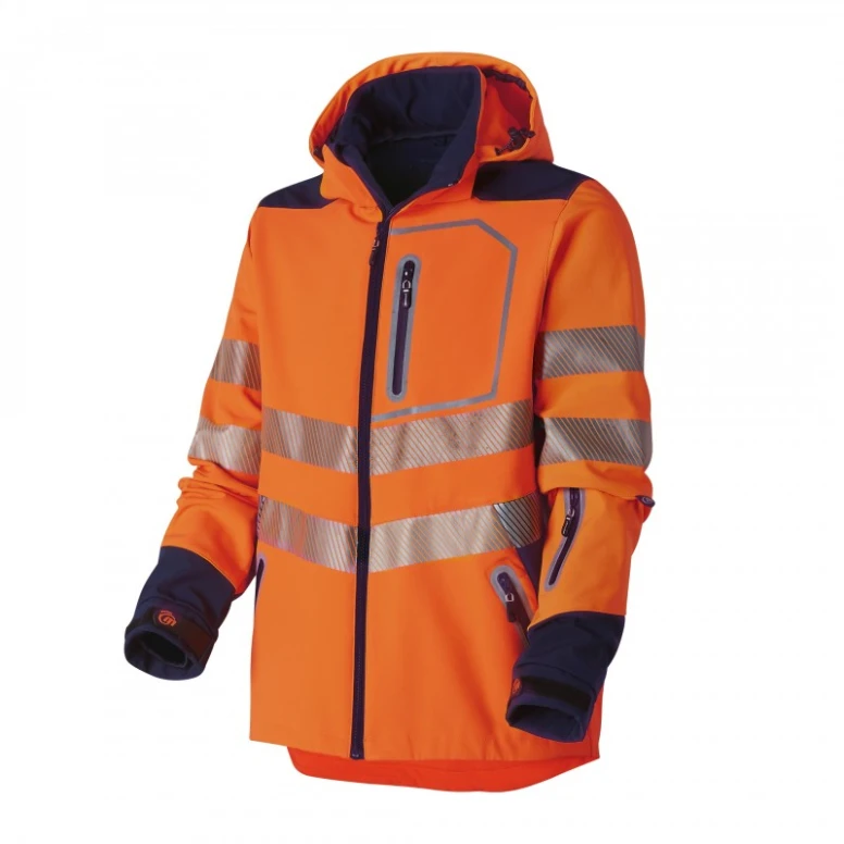 Arbeitsjacke Softshell Warnschutz Multitaschen Molinel Luklight 0514.9999.065
