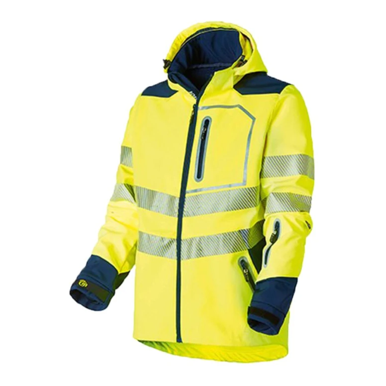 Arbeitsjacke Softshell Warnschutz Multitaschen Molinel Luklight 0514.9999.065