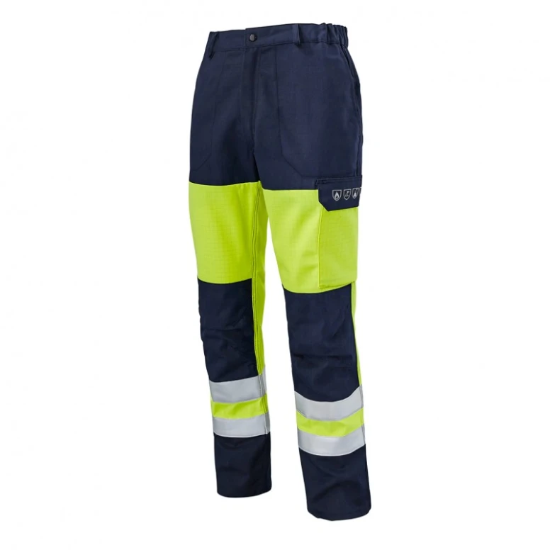 Arbeitshose mit Knieschonern Mehrfachschutz Warnschutz Multitaschen Molinel Roady Safeline SAFEPN88ASO/NA