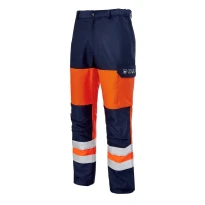Arbeitshose mit Knieschonern Mehrfachschutz Warnschutz Multitaschen Molinel Roady Safeline SAFEPN88ASO/NA