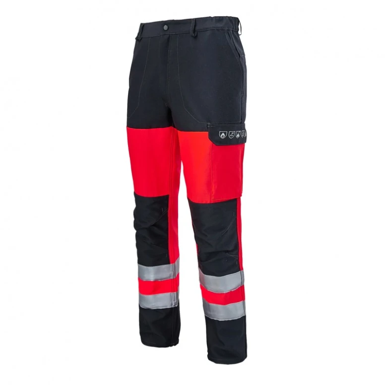 Arbeitshose mit Knieschonern Mehrfachschutz Warnschutz Multitaschen Molinel Roady Safeline SAFEPN88ASO/NA