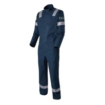 Arbeitsoverall mit Knieschonern Mehrfachschutz Warnschutz Multitaschen Molinel Techprotect TECHCB88BRNAV