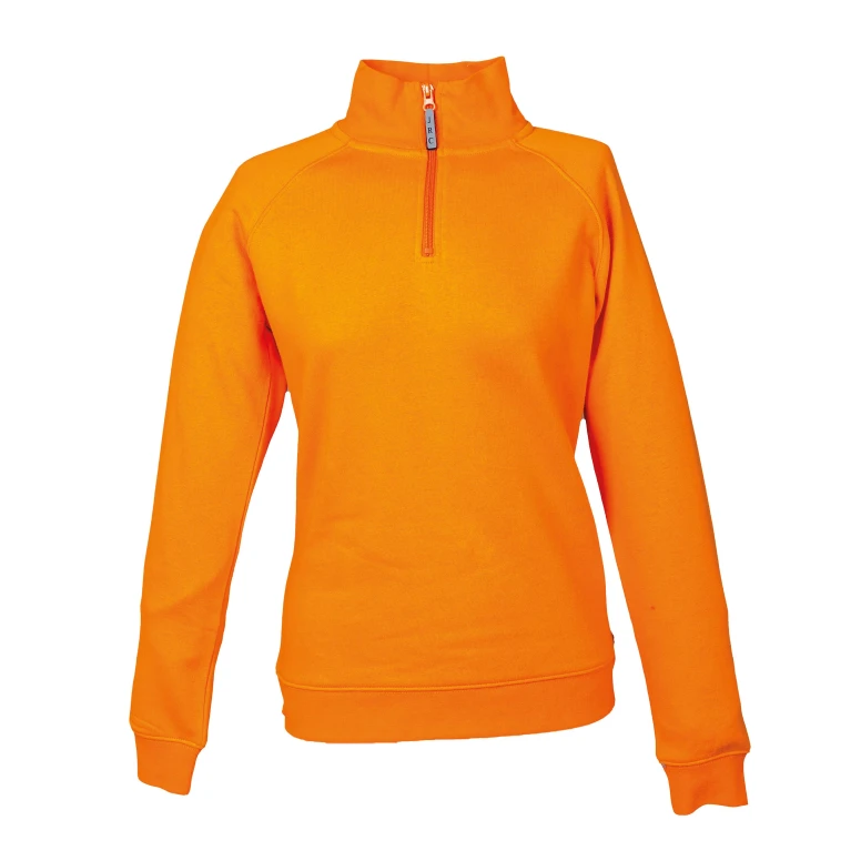 Arbeitssweatshirt mit kurzem Reißverschluß JRC Kioto Damen 993180