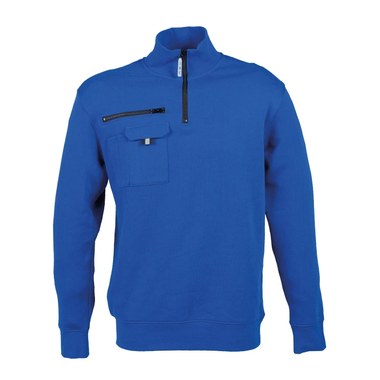 Arbeitssweatshirt mit kurzem Reißverschluß Multitaschen JRC Seul 989193