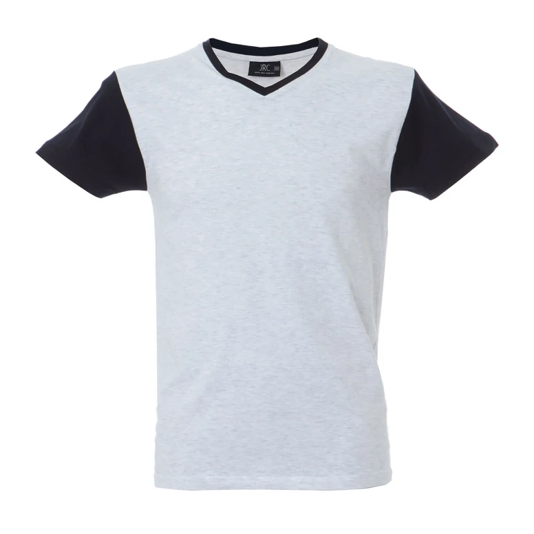 5 Stück - Arbeits-T-Shirt mit V-Ausschnitt 100% Baumwolle Zweifarbig GFS Cadiz 989990
