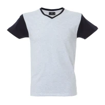 5 Stück - Arbeits-T-Shirt mit V-Ausschnitt 100% Baumwolle Zweifarbig GFS Cadiz 989990