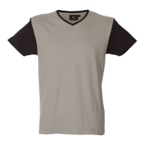 5 Stück - Arbeits-T-Shirt mit V-Ausschnitt 100% Baumwolle Zweifarbig GFS Cadiz 989990