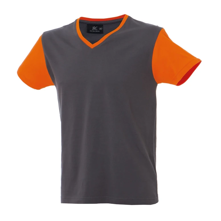 5 Stück - Arbeits-T-Shirt mit V-Ausschnitt 100% Baumwolle Zweifarbig GFS Cadiz 989990
