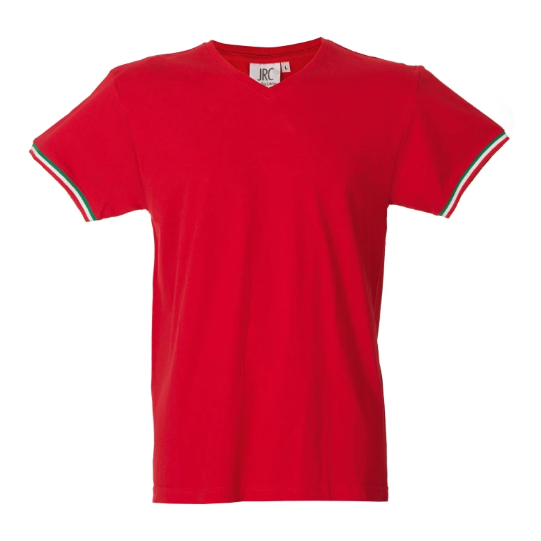 5 Stück - Arbeits-T-Shirt mit V-Ausschnitt 100% Baumwolle JRC New Milano 989973