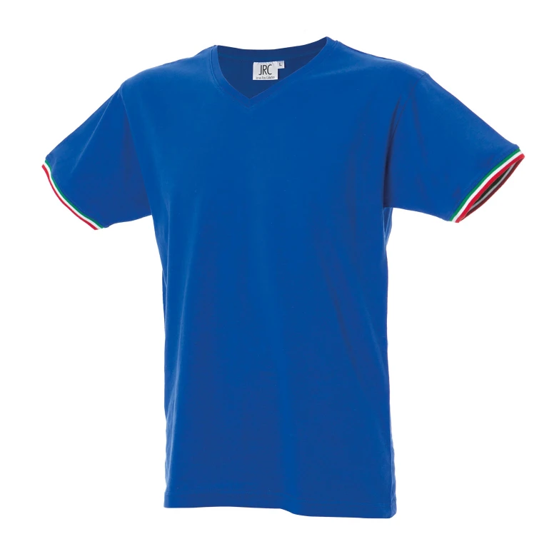 5 Stück - Arbeits-T-Shirt mit V-Ausschnitt 100% Baumwolle JRC New Milano 989973