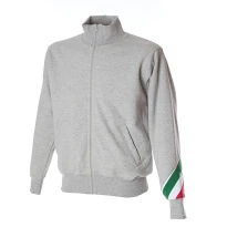 Arbeitssweatshirt mit langem Reißverschluss 100% Baumwolle Hergestellt in Italien JRC Pesaro 988293
