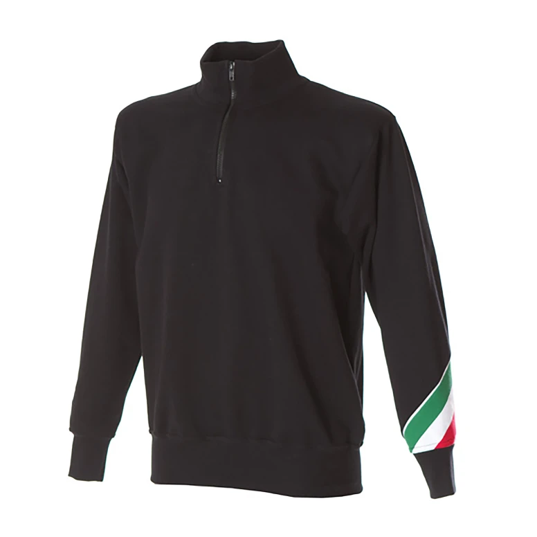 Arbeitssweatshirt mit kurzem Reißverschluß 100% Baumwolle Made in Italy JRC Trento 988263