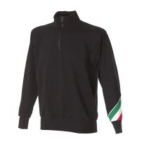 Arbeitssweatshirt mit kurzem Reißverschluß 100% Baumwolle Made in Italy JRC Trento 988263