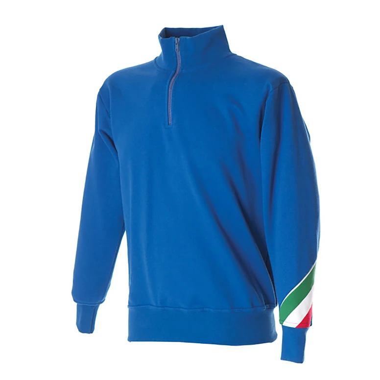 Arbeitssweatshirt mit kurzem Reißverschluß 100% Baumwolle Made in Italy JRC Trento 988263