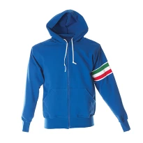 Arbeitssweatshirt mit langem Reißverschluss und Kapuze 100% Baumwolle Made in Italy JRC Verona 988273