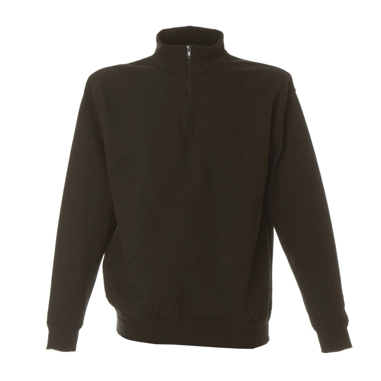 Arbeitssweatshirt mit kurzem Reißverschluß 100% Baumwolle Made in Italy JRC Piacenza 988553