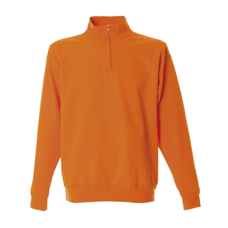 Arbeitssweatshirt mit kurzem Reißverschluß 100% Baumwolle Made in Italy JRC Piacenza 988553