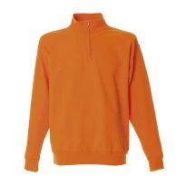 Arbeitssweatshirt mit kurzem Reißverschluß 100% Baumwolle Made in Italy JRC Piacenza 988553