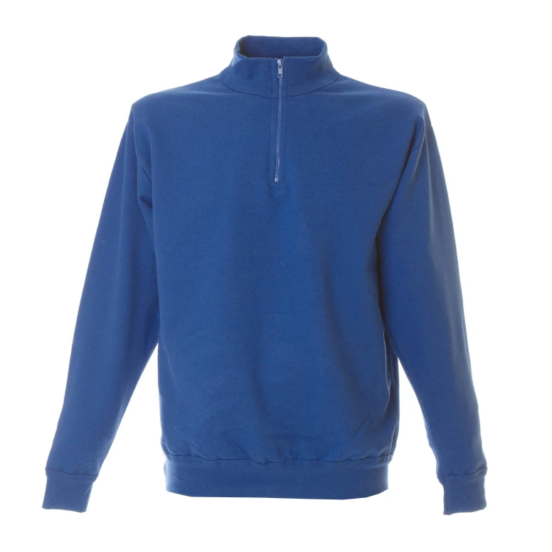 Arbeitssweatshirt mit kurzem Reißverschluß 100% Baumwolle Made in Italy JRC Piacenza 988553