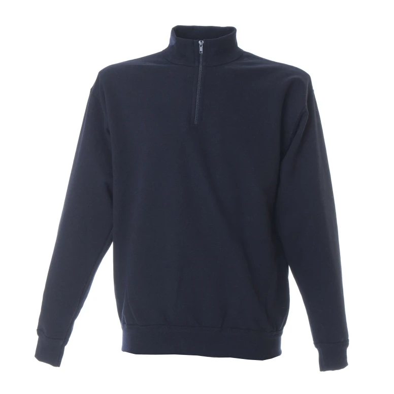 Arbeitssweatshirt mit kurzem Reißverschluß 100% Baumwolle Made in Italy JRC Piacenza 988553