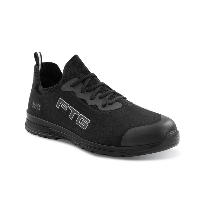Sicherheitsschuhe FTG Black Low S3 SRC ESD, atmungsaktiv und leicht rutschfest