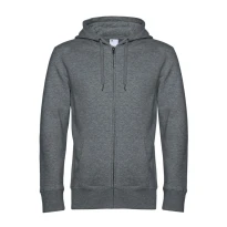 Arbeitsweatshirt King mit Kapuze und Langer Reißverschluss B&C Collection - BCWU03K