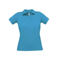 Arbeitspoloshirt Safran Pure Damen Kurzärm B&C Collection - BCPW455