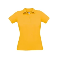 Arbeitspoloshirt Safran Pure Damen Kurzärm B&C Collection - BCPW455