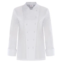 Langärm Arbeitscoreanischejacke-Koch 100% Baumwolle Giblor's Diana Damen 19P08G105