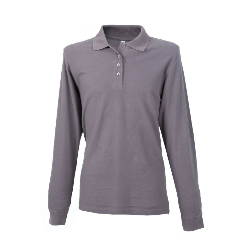 Langärmeliges Arbeitspoloshirt 100% Baumwolle JRC Tunisi Damen 996111
