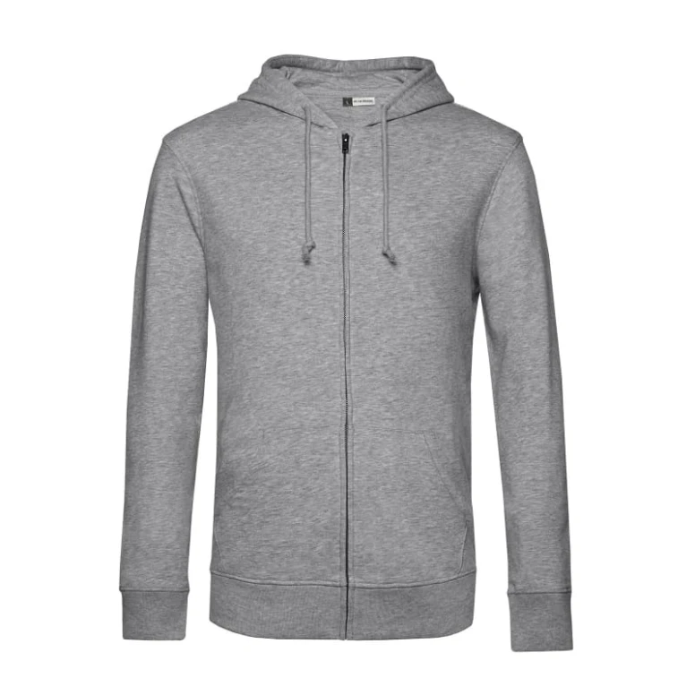 Arbeitsweatshirt Bio Kapuze mit Reißverschluss B&C Collection - BCWU35B