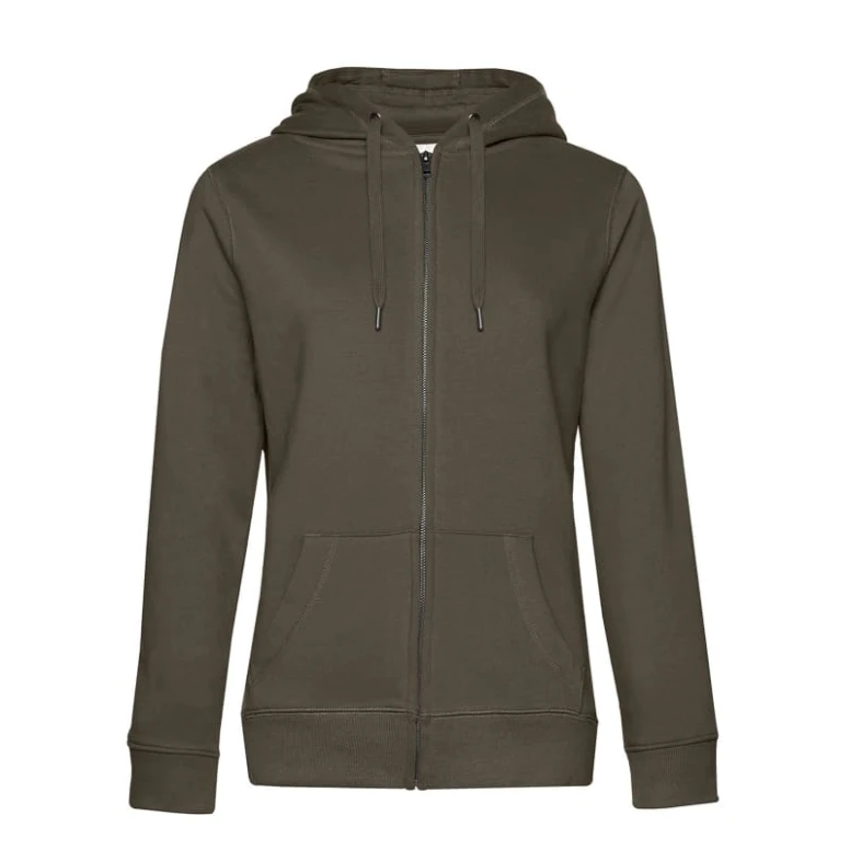 Arbeitsweatshirt Queen mit Kapuze und Voller Reißverschluss Damen B&C Collection - BCWW03Q