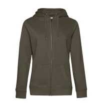 Arbeitsweatshirt Queen mit Kapuze und Voller Reißverschluss Damen B&C Collection - BCWW03Q