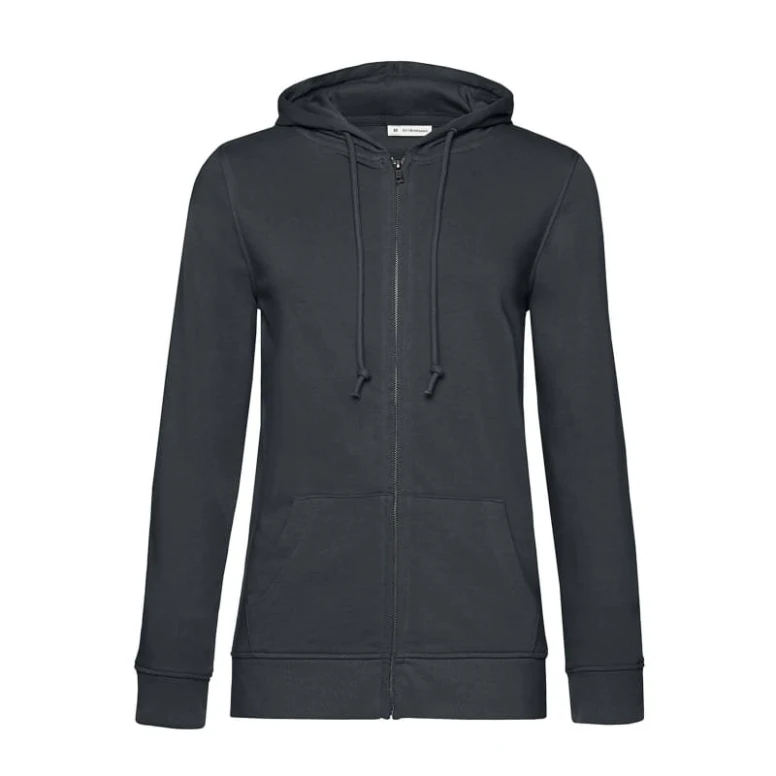 Arbeitssweatshirt mit Kapuze und durchgehendem Reißverschluss Damen B&C Collection - BCWW36B