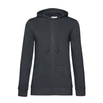Arbeitssweatshirt mit Kapuze und durchgehendem Reißverschluss Damen B&C Collection - BCWW36B