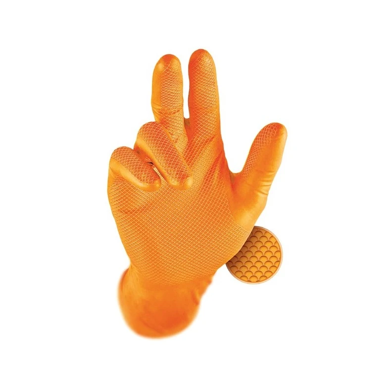 50 Stück - Einweg-Arbeits Handschuhe Grippaz 246OR