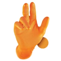 50 Stück - Einweg-Arbeits Handschuhe Grippaz 246OR