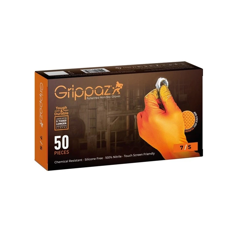 50 Stück - Einweg-Arbeits Handschuhe Grippaz 246OR