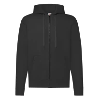 Arbeitssweatshirt Fruit Of The Loom mit Kapuze Gefüttert und langem Reißverschluss
