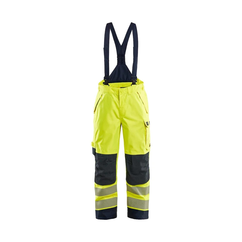 Latzhose Arbeitshose mit hoher Sichtbarkeit mehreren Taschen Blaklader Shell High Vis wasserdicht und flammhemmend 188115323389M