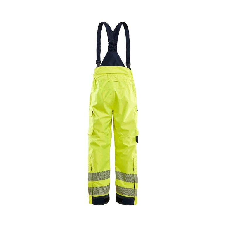 Latzhose Arbeitshose mit hoher Sichtbarkeit mehreren Taschen Blaklader Shell High Vis wasserdicht und flammhemmend 188115323389M
