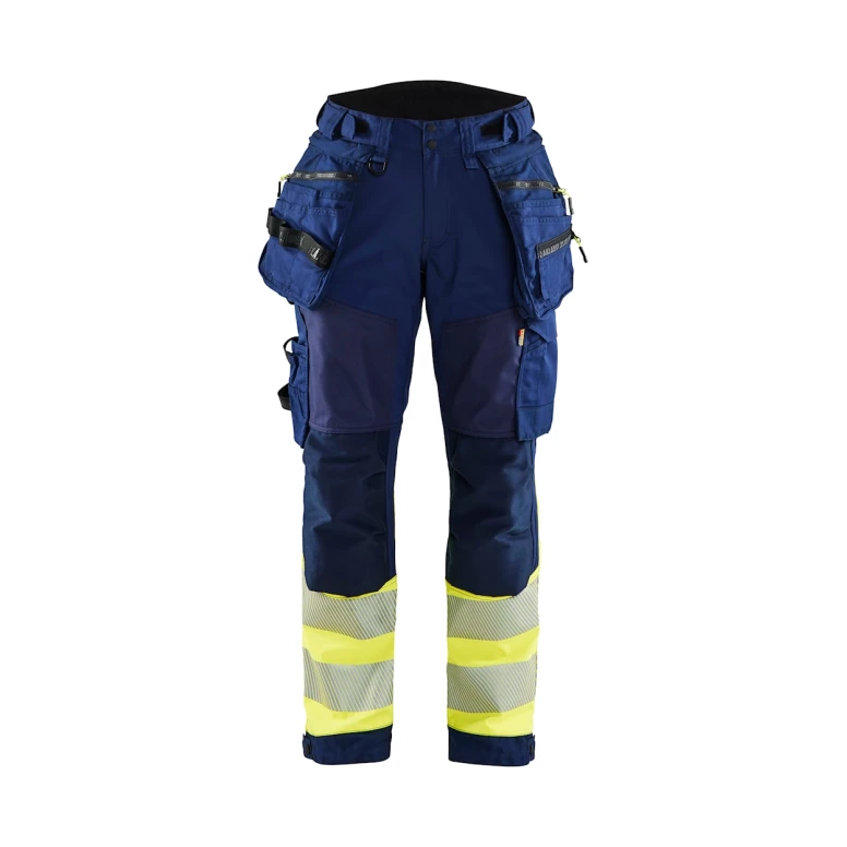 Arbeitshose mit hoher Sichtbarkeit, Stretch, wasserdicht, mit mehreren Taschen Blaklader Softshell Lady 711425138933C42