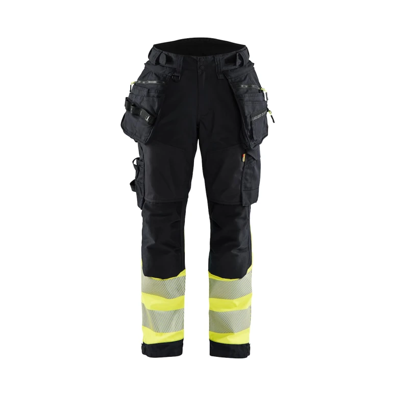 Arbeitshose mit hoher Sichtbarkeit, Stretch, wasserdicht, mit mehreren Taschen Blaklader Softshell Lady 711425138933C42