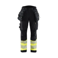 Arbeitshose mit hoher Sichtbarkeit, Stretch, wasserdicht, mit mehreren Taschen Blaklader Softshell Lady 711425138933C42