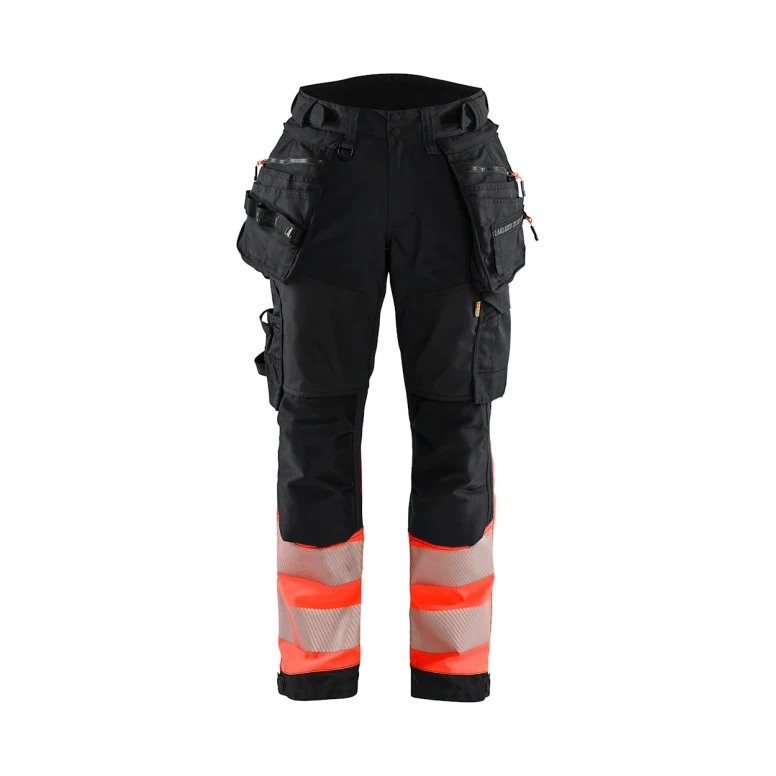 Arbeitshose mit hoher Sichtbarkeit, Stretch, wasserdicht, mit mehreren Taschen Blaklader Softshell Lady 711425138933C42