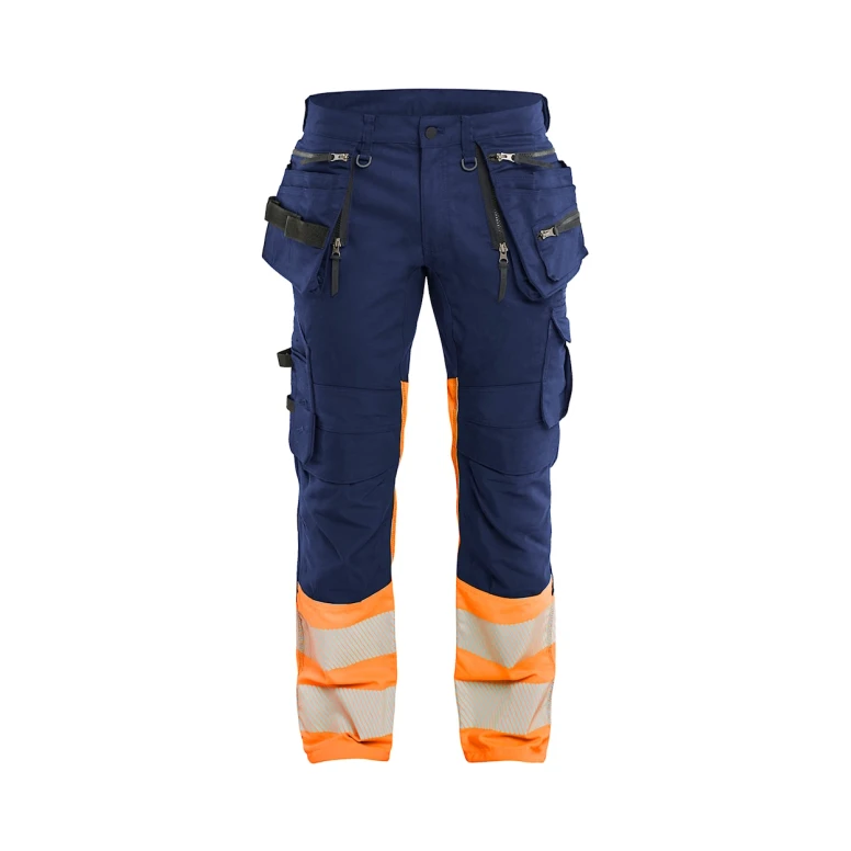 Arbeitshose hohe Sichtbarkeit Mehrfachtaschen Stretch Blaklader High VIS 113011498933C50